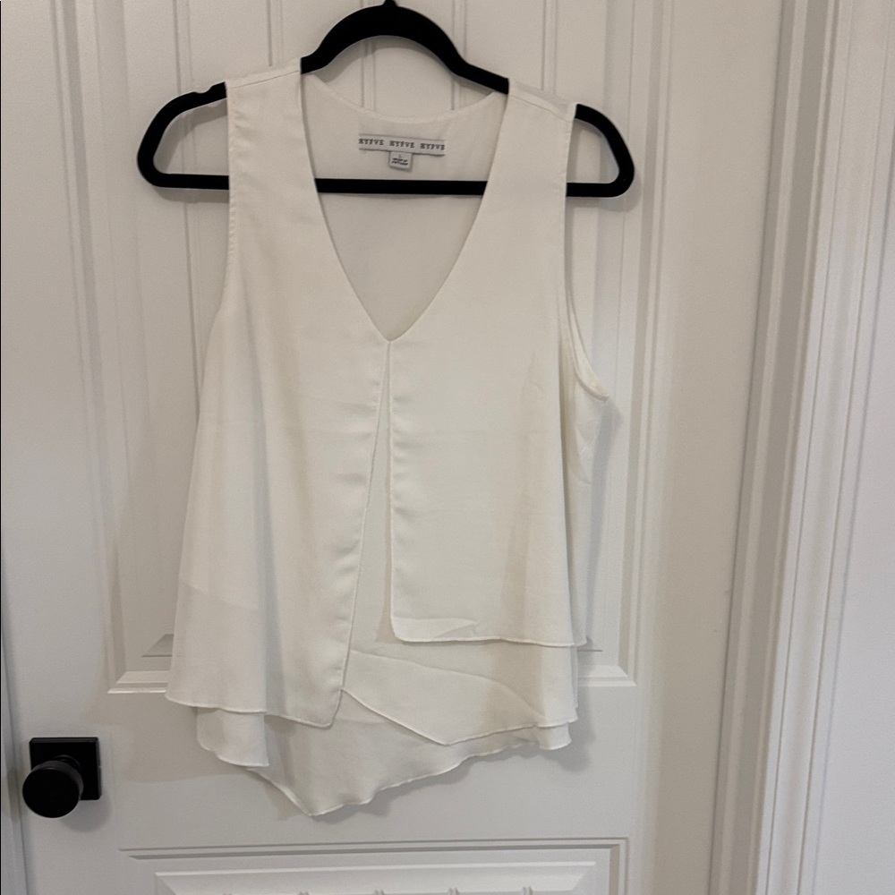 HYFVE Ivory Asymmetrical Tank Top